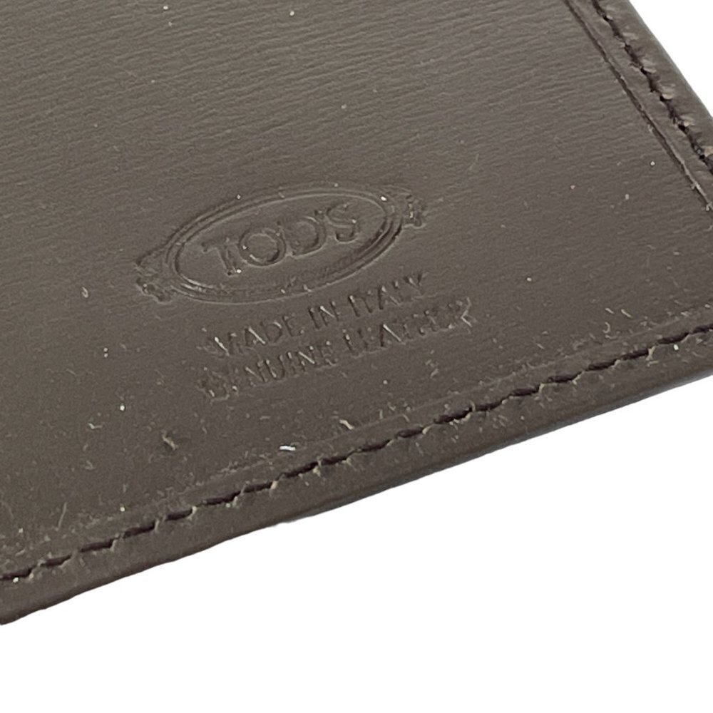 Tod's Italy Brown Barretta MET Leather‎ Vertical Wallet, XAMBRRB7449PULS81 - Picture 7 of 11